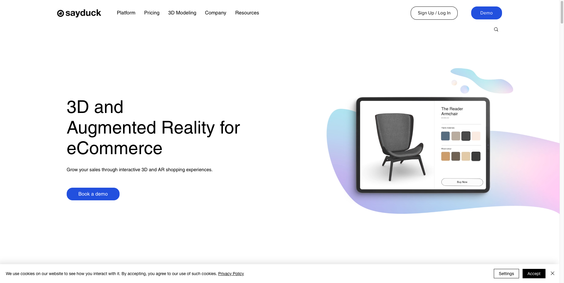 Sayduck AR product configurator for furniture — Zakeke alternative for premium design brands