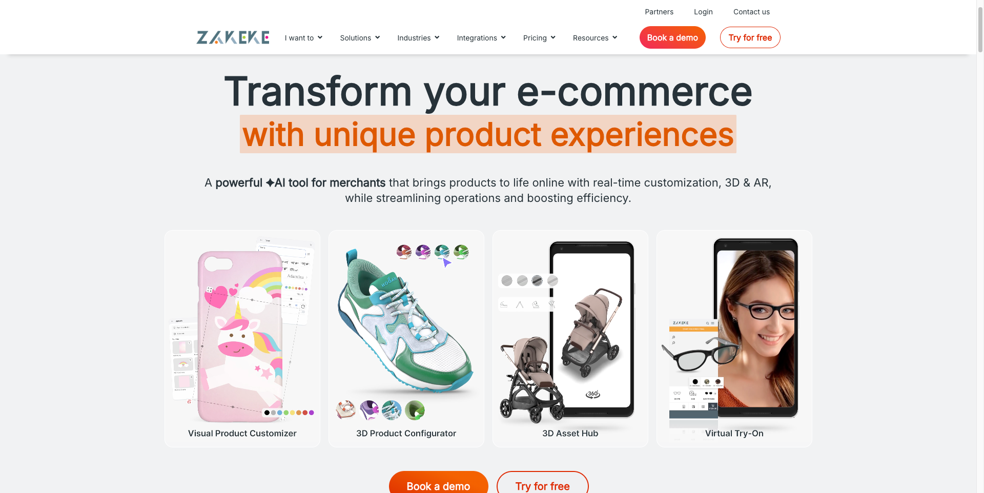 Zakeke product customization interface — Zakeke as Threekit alternative
