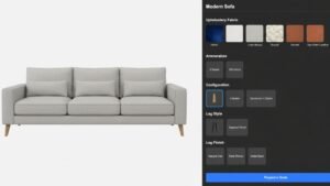 3D Product Configurator for e-Commerce 4 ConfiguraThor - Sofa Configurator